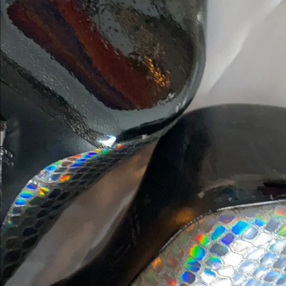Giuseppe Zanotti RARE Mirrored Leather Silver Pumps